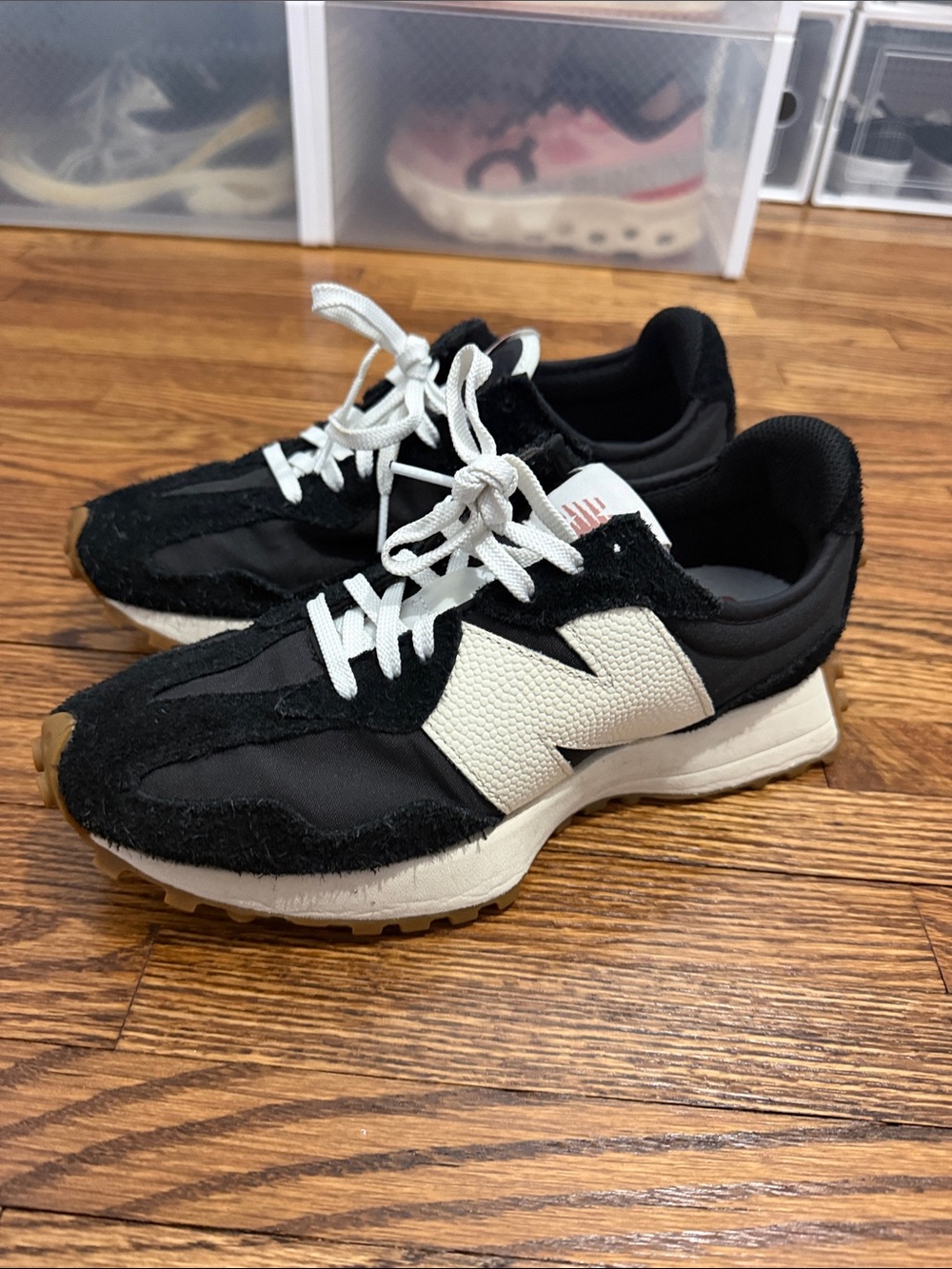 New Balance Black and White Women's Athletic Sneakers